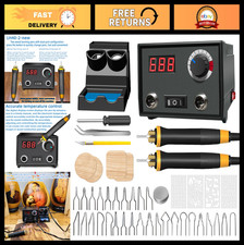 Wood Burning Tool Kit with Digital Thermometer, Adjustable Temp 25-750 , 2 Pens