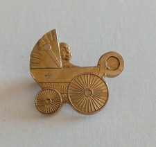 Baby In A Pram Badge Backstamped Baby Lifeline
