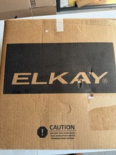 New In Open Box Elkay 15" Drop-In Single Bowl Bar Sink Kit w/ Faucet  Drain, SS