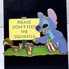Disney Employee Center- Please Don't Feed the Squirrels- Stitch LE 300 Pin 67376 — photo 1