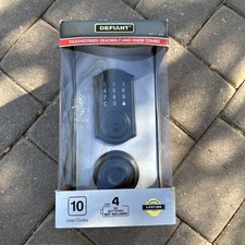 Defiant Touchscreen Deadbolt Knob Combo Aged Bronze No Hardwiring 1005 411 874