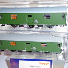 Roco 74111 2-piece Set 2 x Reko Mail Car 3-axle Posta DR Epoch 4 in OVP New