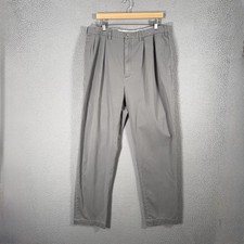 Vintage Polo Ralph Lauren Ethan Pants 36x34 Pleated Khaki Chino 90s Trousers