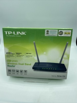 NEW! TP-Link AC1200 Dual Band Router Wireless AC Router for Home Archer C50 NIB