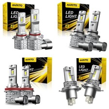 AUXITO H11 H8 9006 9005 H4 9003 LED Headlight Bulb High Low Beam Lamp 40000LM H