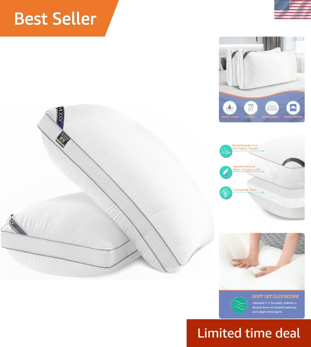 - Firm Support & Cooling Gusset Design