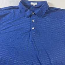 Peter Millar Summer Comfort Polo Shirt Men's XL Geometric Short Sleeve Stretch