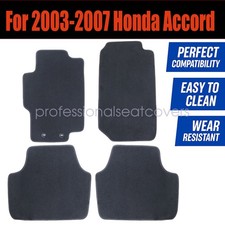 Replacement Front Rear Floor Mats Carpet Velour For 2003-2007 Honda Accord New
