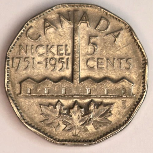 1951 Canada 5 Cents — photo from another recent sale