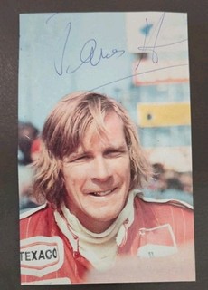 James Hunt Handsigniertes Autogramm autograph Formel 1 Marlboro Verstorben