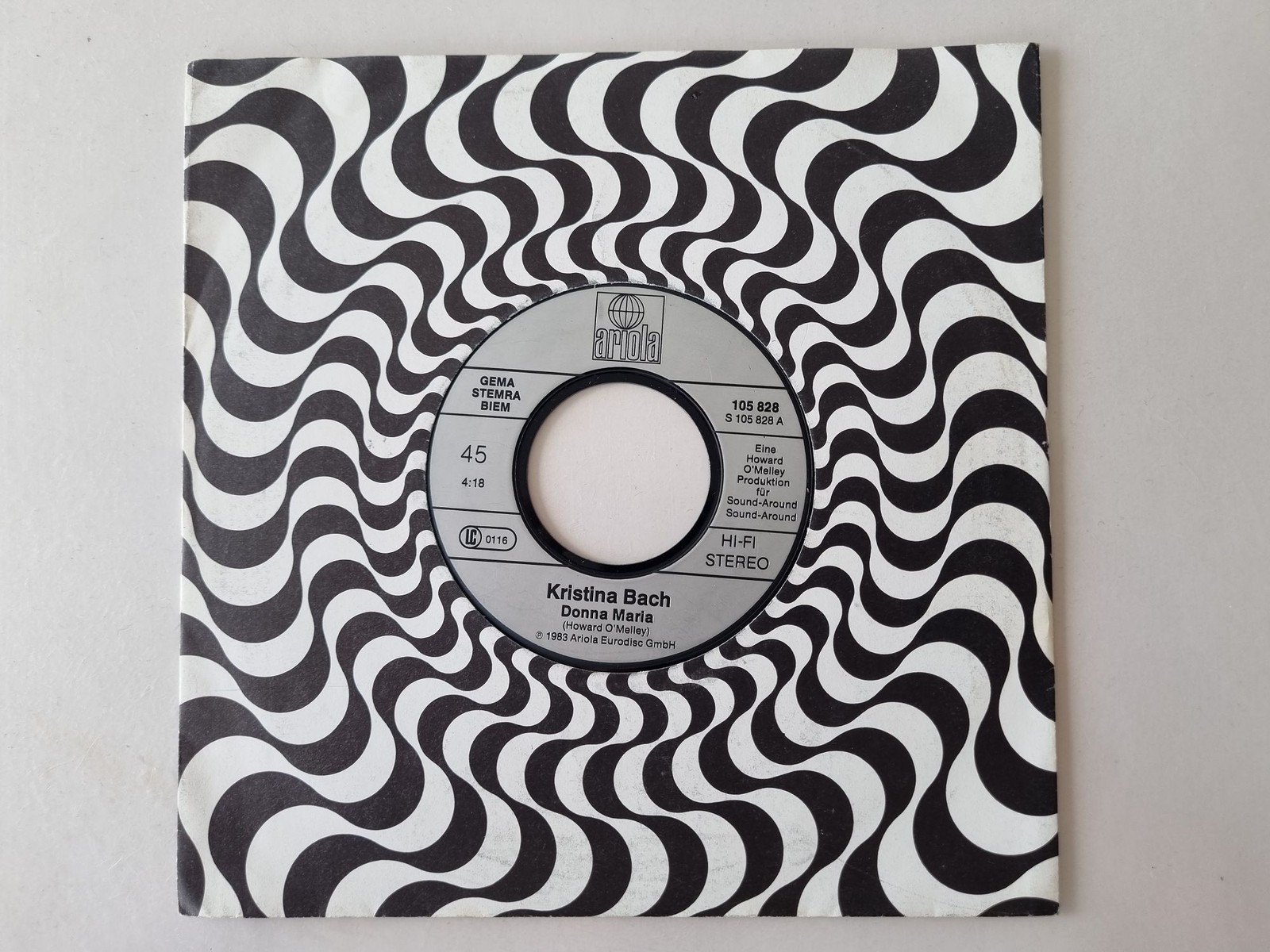 Kristina Bach - Donna Maria 7'' Vinyl Germany