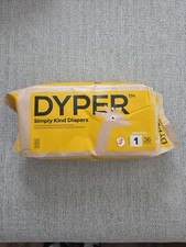 Dyper Size 1 36 Diapers Original Plant Based