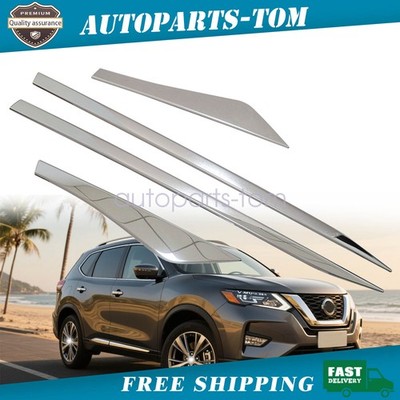 Outside Body Side Molding Trim Cover Chrome Fit Nissan Rogue/X-Trail 2021-25
