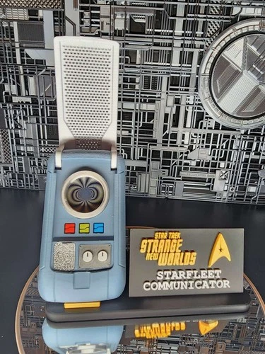 Star Trek Strange New Worlds Communicator Prop (UPDATED PRINT!) Grey/Blue