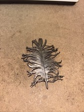 Vintage Sterling Silver Feather Brooch 8g Collectible Jewellery Accessories