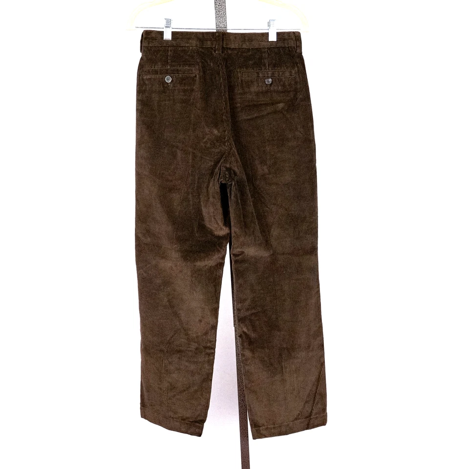 Pantalones Brooks Brothers Niños Clásicos Marrón Pana Talla 16 Tela Tejida en Francia Foto 3 de 4