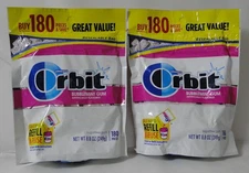 2 pack Orbit Bubblemint Sugar Free Chewing Gum  180ct ea. -360 ct Total