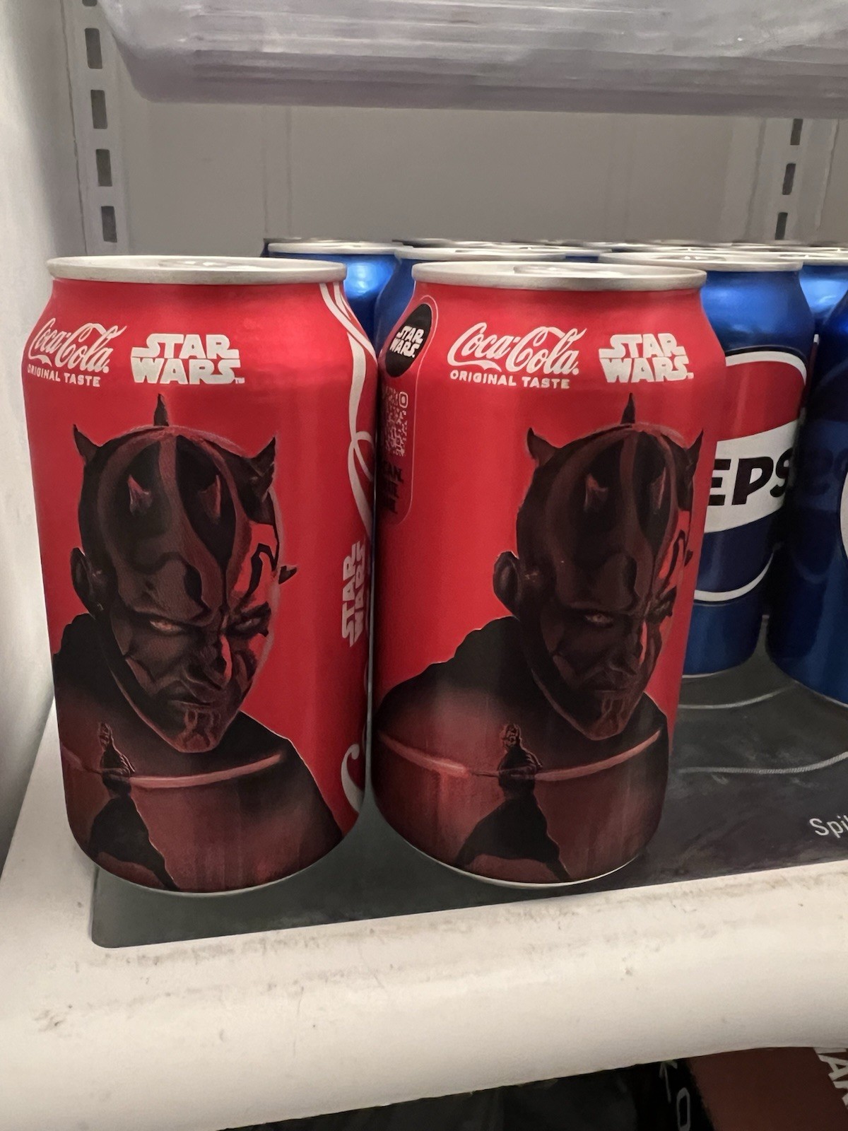 (2) 2025 STAR WARS DARTH MAUL Coca Cola Coke Cans Limited Edition New Sealed!