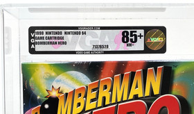 Bomberman Set Nintendo 64 N64 Hero New 1997 1998 Factory Sealed VGA Graded 85+