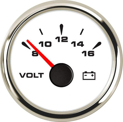 7 Backlight 52Mm Universal Digital Voltmeter Gauge Volt Meter 8-16V for Boat Yac