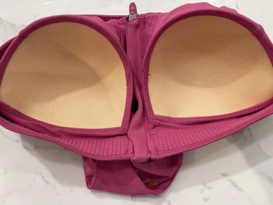 Tek Gear Ultrastretch Racerback Sports Bra Size Large Pink Magenta - Image 4 of 4