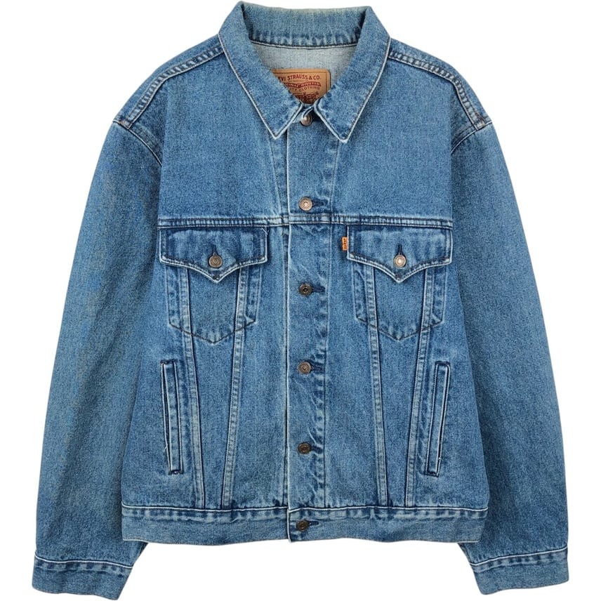 Levi's Vintage Denim Jacket Orange Tab Men's XL Blue G-ジャン Used