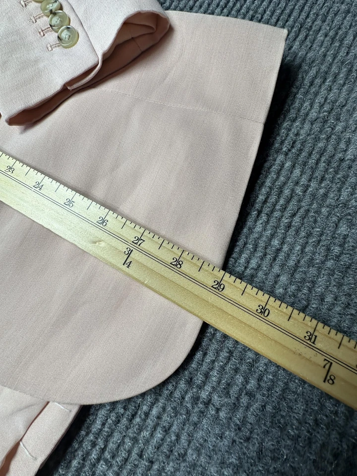 Chaqueta Blazer Ann Taylor Mujer 6 Rosa Mezcla Lana The Studio Collection Forrada Foto 2 de 4