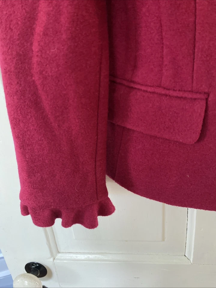 GORGEOUS Teri Jon Ricki Freeman Wool Blend Embellished Jacket Blazer Size 8 - Image 4 of 4