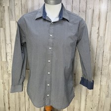Nick Graham Shirt Mens Sz L Everywhere Black Button Up Stretch Modern Fit. X9