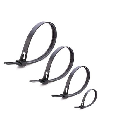 Reusable Zip Ties, 100 Pcs Assorted Fastening Cable Zip Ties 6'' 8'' 10'' 12'' Fo...