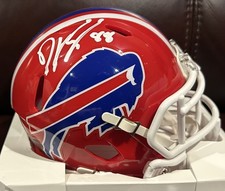 Buffalo Bills DAWSON KNOX #88 Signed Riddell Mini Helmet Beckett BAS WOW!