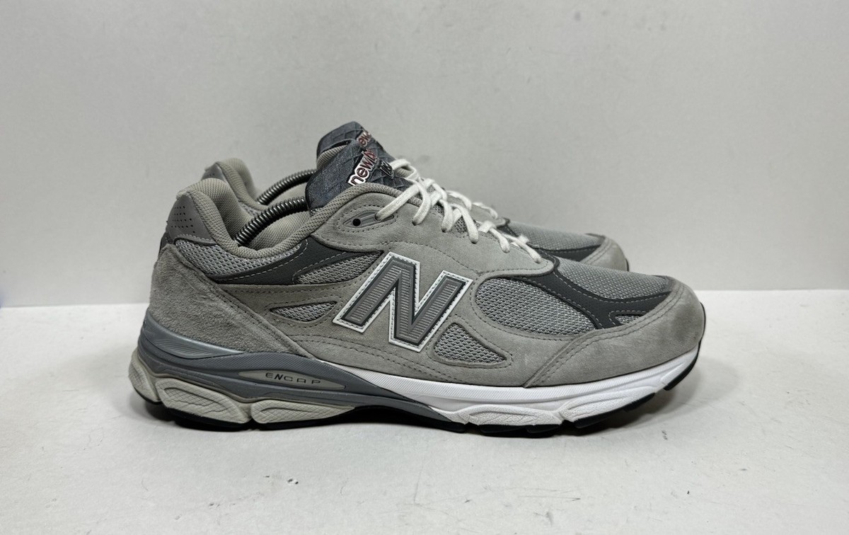New Balance 990v3 Made in USA Grey Running Sneakers M990GY3 Men's