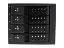 Startech 4 Bay Aluminum Trayless Hot Swap Mobile Rack Backplane For 3.5in Sas