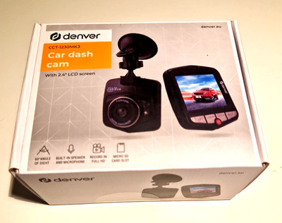 DENVER-Dashcam-CCT-1230 mit integriertem Mikrofon und Lautsprecher