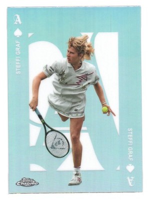 2025 Topps Chrome Tennis Trading Card Aces Steffi Graf
