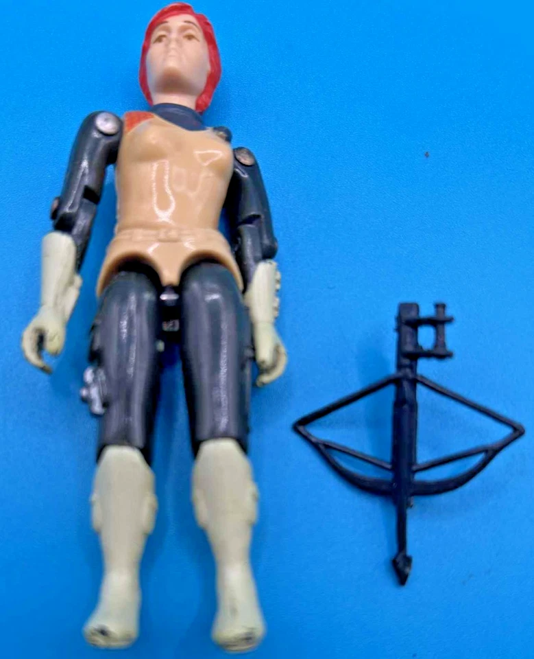 Figura Scarlett Straight Arm v1 1982 de colección G.I. GI Joe 3,75 ARAH Completo Foto 3 de 3