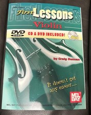 Mel Bay's FIRST LESSONS Violin CD DVD in package MB99292SET Craig Duncan 2002