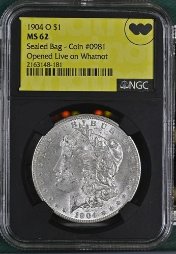 1904 O Morgan Silver Dollar NGC MS-62