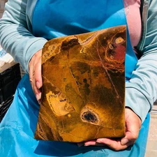 9.54LB Natural Madagascar Tiger's-Eye Raw Stone Rock Specimen Mineral Healing