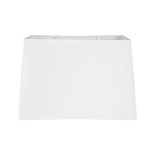Abat-jour - Rectangulaire - Blanc - Pour lampe - 30x14x20cm - Culot E27 avec réd