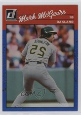 2023 Donruss Retro 1990 Variation Holo Blue Mark McGwire (Reversed Image) 1g9n