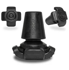 Ergocap® High Performance Crutch Rubber Tip - Rubber Replacement Foot Pad f