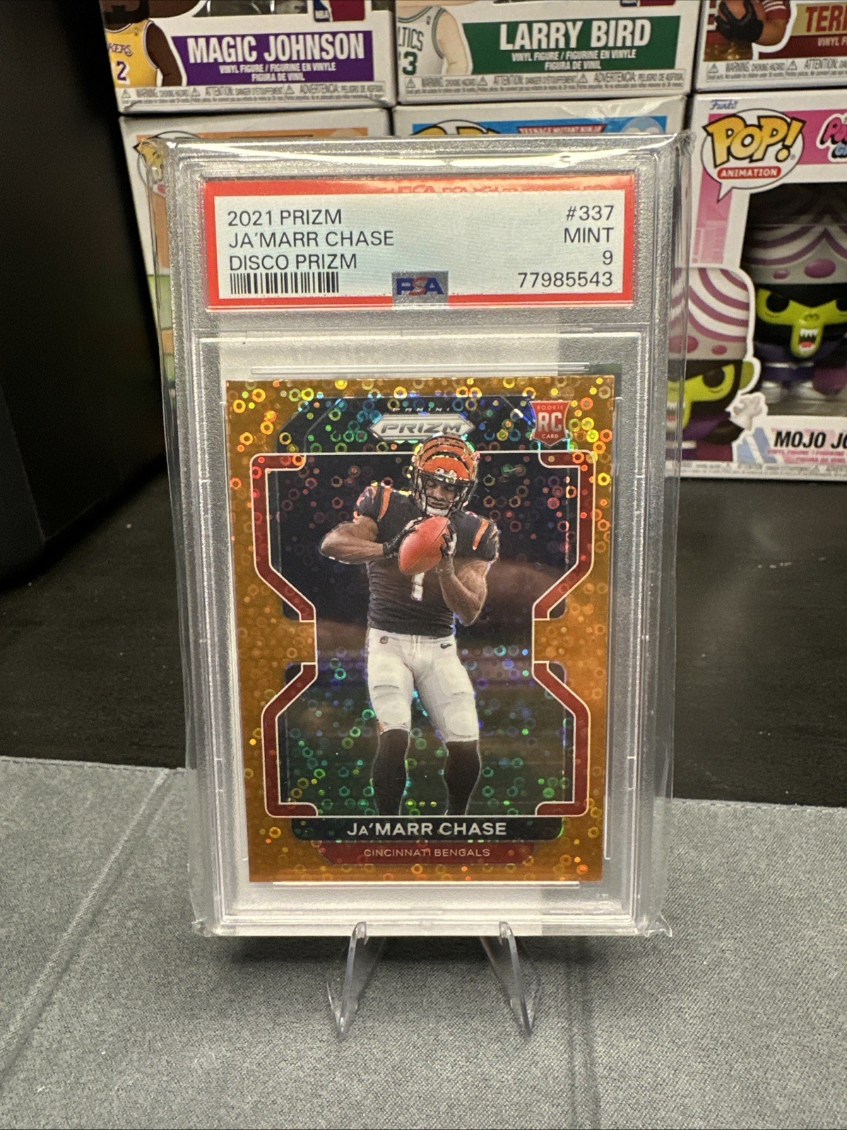 2021 Panini Prizm - Rookie Ja'Marr Chase #337 Orange Disco Prizm (RC)