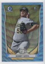 2014 Bowman Chrome Prospects Blue Wave Refractor Bobby Wahl #BCP79 0c6
