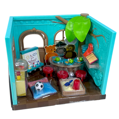 Lil Woodzeez Lil Luvs Hugs Nursery Playset 45 Pcs Miniature