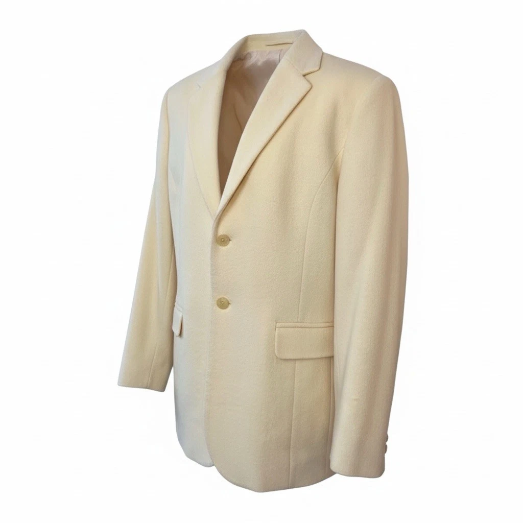 Talbots Angora Butter Yellow Blazer Jacket Womens 12 Spring Classy