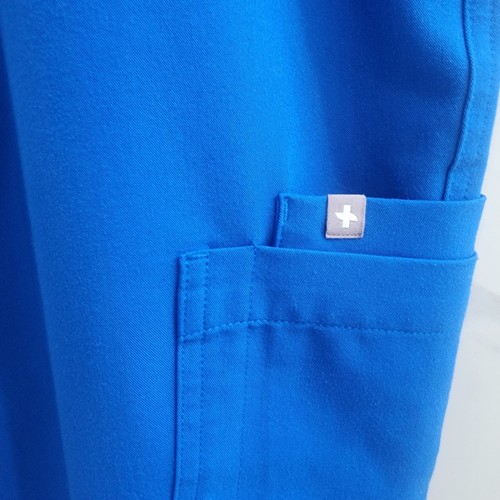 Figs Technical Collection Scrubs Set Women XL Pants & Top Royal Blue - Picture 4 of 10
