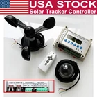 Complete Dual Axis Solar Tracker Linear Actuator Controller W/ Wind Speed Sensor