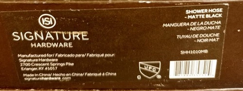 Lot Of 3 Signature Hardware Shower Hose Matte Black - Picture 2 of 2