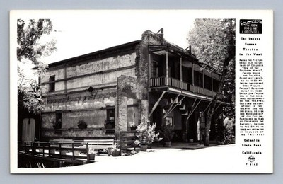 Vintage California Postcard COLUMBIA Fallon House State Park 1950s